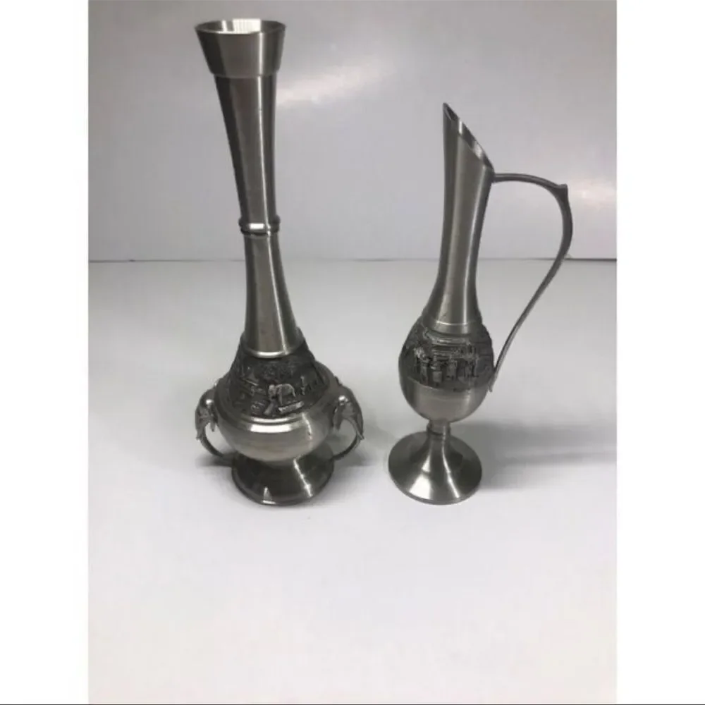 Oriental Pewter Set